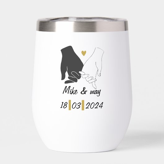 Goud & Zwart Romantisch Monogramboek (Achterkant)