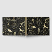 Goud & Zwart Roos Glam Elegante Classy Chic Weddin Gastenboek (Volledig)