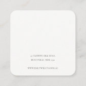 Goud, zwart Roos Goud, marmerbaar beeldscherm Vierkante Visitekaartje (Achterkant)