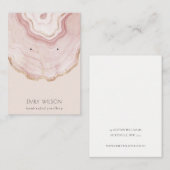 Goud, zwart Roos Goud, marmerbaar beeldscherm Visitekaartje (Voorkant / Achterkant)