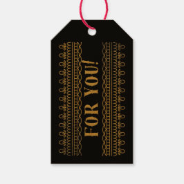 goud zwart roze bagage aangepaste gift tags cadeaulabel