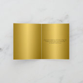 Goud Zwart Roze Kersenbloesem Dankkaart Bedankkaart (Binnen)