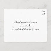  Goud & Zwart RSVP Wedding Party Reactie Uitnodiging Briefkaart (Achterkant)