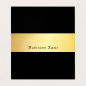 Goud Zwart Sjabloon Creative Old Style Classic Visitekaartje (Buitenkant ongevouwen)