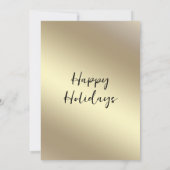 Goud zwart string lichten corporate Cocktail party Kaart (Achterkant)