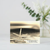 Goud Zwart Sunset Zeester Verhuisd naar Florida Aankondigingskaart (Staand voorkant)