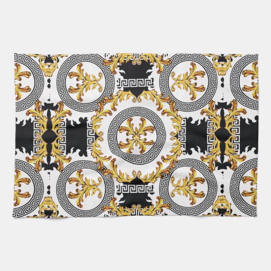 Goud zwart theedoek (Horizontaal)