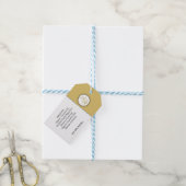 Goud & Zwart Thuisgemaakte Bad & Lichaam Label | L Cadeaulabel (Met Touw)
