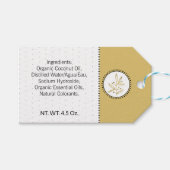 Goud & Zwart Thuisgemaakte Bad & Lichaam Label | L Cadeaulabel (Voorkant (Horizontaal))
