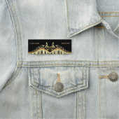 Goud & zwart toetsenbord naamplaatje (In situ)