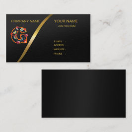 GOUD/ZWART VISITEKAARTJE