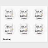 Goud Zwart Waterverf Wild One Wild Time Sticker (Vel)