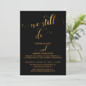 Goud & Zwart We Do Typography Jubileumeditie Kaart (Staand voorkant)