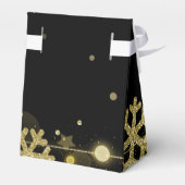 Goud Zwart Winter 30e Verjaardag Dank u Bedankdoosjes (Achterkant)