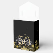 Goud Zwart Winter 50ste verjaardag Dank je Bedankdoosjes (Geopend)