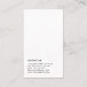 Goud zwart-wit abstract lijnpatroon visitekaartje (Achterkant)