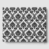 Goud Zwart & Wit Damast Bruiloft Gastenboek (Achterkant)