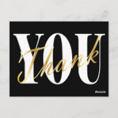 Goud, zwart, wit dank u kaarten (Achterkant)