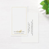 Goud zwart-wit monogram, waarmee Kaarten worden be Visitekaartje (Bureau)