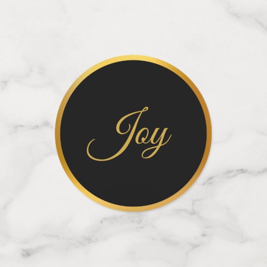 Goud Zwart Wit Tafel Confetti (Kleine voorkant)