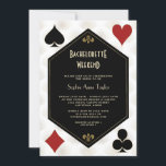 Goud Zwart Wit Vegas Casino vrijgezellenweekend Kaart<br><div class="desc">Elegant Casino Royale en Art Deco 20s thema kaart ontwerp. Het beschikt over  art deco stijl,  faux gouden lijst met gouden Fleur-de-lis,  speelkaarten pakken (simuleren speelkaarten),  op gouden witte Art Deco patroonachtergrond. Gebruik de tool Personaliseren om uw gegevens toe te voegen. Meer ideeën in mijn Casino Bachelorette Collectie.</div>