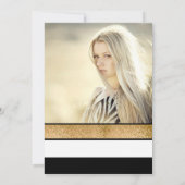 Goud zwart wit, zestien jaar oud kaart (Achterkant)