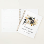 Goud Zwart Witte Bloemen Planner (Display)