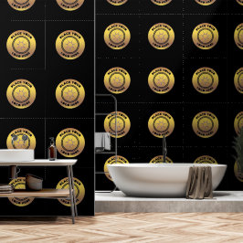 Goud Zwart Zakelijk Bedrijfslogo Patroon Behang