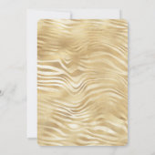 Goud Zwart Zebra Print vrijgezellenfeest Kaart (Achterkant)
