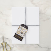 Goud Zwart Zilver Kerst Ornamenten Cadeaulabel (Met Touw)