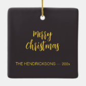 Goud Zwart Zilver Ornamenten Kerst Ornamenten (Achterkant)