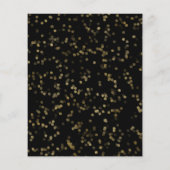 Goud Zwart Zoet 16 Budget Uitnodigingen (Achterkant)