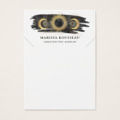 Goud Zwart Zon Maan Star Ketting Display Kaart (Voorkant)