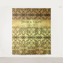 Goud & Zwarte Draaikolk Gotische Bruiloft