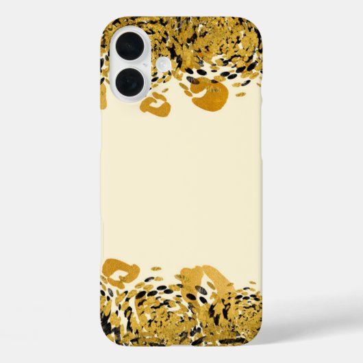 Goud & Zwarte Exotische Jungle Luipaard Glamour Cr Case-Mate iPhone Case (Achterkant)