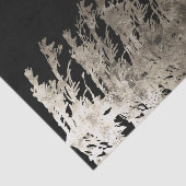 Goud & Zwarte Glam Dennnenboom Rustieke Bos Bruilo Tissuepapier (Detail)