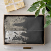 Goud & Zwarte Glam Dennnenboom Rustieke Bos Bruilo Tissuepapier (Geschenk)