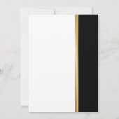 Goud | Zwarte hedendaagse reünpartij Kaart (Achterkant)