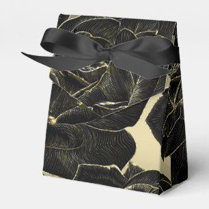 Goud & Zwarte Roos Glam Elegante Klasse Chique Fee Bedankdoosjes