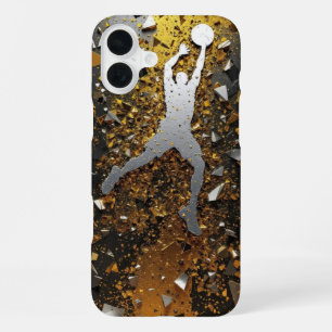 Goud & Zwarte Slam iPhone 16 Plus Hoesje