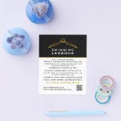 Goud zwempictogram, Adverteren zwemles Flyer (Enkel)