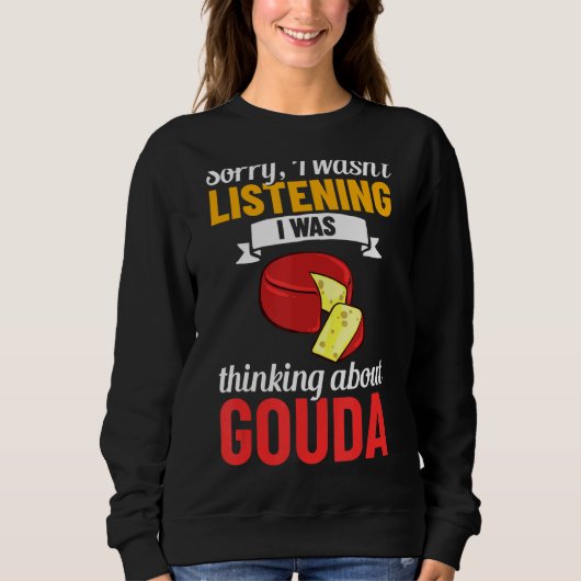 Gouda Cheese Roked Queso Slices Shredded Funny_1 Trui (Voorkant)