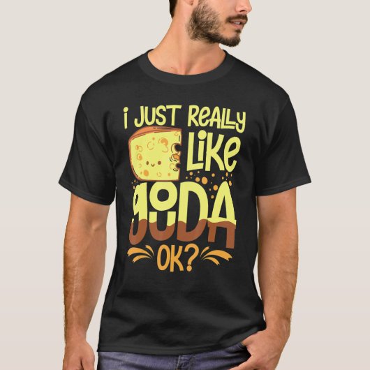 Gouda Cheese Roked Queso Slices Shredded T-shirt (Voorkant)