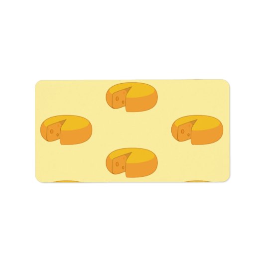 Gouda Cheese Rounds Dutch Foodie Gastronomy Etiket (Voorkant)