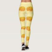 Gouda Cheese Rounds Dutch Foodie Gastronomy Leggings (Achterkant)