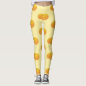Gouda Cheese Rounds Dutch Foodie Gastronomy Leggings (Voorkant)