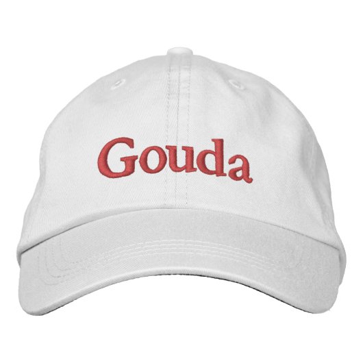Gouda Embroidered Baseball Cap (Voorkant)