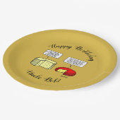 Gouda en Jack Cheese Tasting Birthday Party Papieren Bordje (Gekanteld)