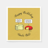 Gouda en Jack Cheese Tasting Birthday Party Servet (Voorkant)