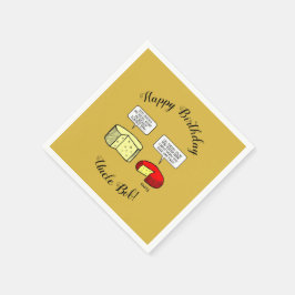 Gouda en Jack Cheese Tasting Birthday Party Servet